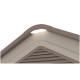 Casetta da giardino Sunlife in HDPE da 6,15 m² color crema e marrone + pavimento - JOBU