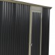 Garage in metallo 19,52m² PLUS antracite porta sezionale + set di montaggio X-METAL