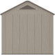 Casetta da giardino Sunlife in HDPE da 7,8 m² color crema e marrone + pavimento - JOBU