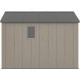 Casetta da giardino Sunlife in HDPE da 7,8 m²crema e grigio + pavimento - JOBU