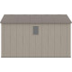 Casetta da giardino Sunlife in HDPE da 9,5 m² color crema e marrone + pavimento - JOBU