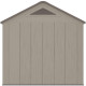 Casetta da giardino Sunlife in HDPE da 9,5 m² color crema e marrone + pavimento - JOBU