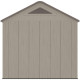 Casetta da giardino Sunlife in HDPE color crema e marrone da 4,5 m² + pavimento - JOBU
