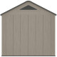 Casetta da giardino Sunlife HDPE 6,15 m² crema e grigio + pavimento - JOBU