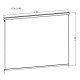 Tendalino laterale antracite 270cm per pergola bioclimatica in alluminio X-METAL