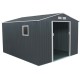 Casetta in lamiera 8,84 m² PLUS antracite + set di montaggio X-METAL