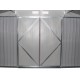 Casetta in lamiera 13m² PLUS antracite + set di montaggio X-METAL