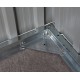 Casetta in lamiera 15,16m² PLUS antracite + set di montaggio X-METAL