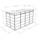 Casetta da giardino modulare coibentata 4x2m bianca - pavimento incluso - Everbox