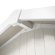 Casetta da giardino in PVC 7,53m² UTILITY bianco e grigio verde + kit di ancoraggio Grosfillex 