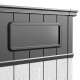 Casetta da giardino DOCKER 6m² in resina spazzolata con tetto a falda singola + pavimento - Jobu