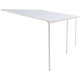 Pergola addossata regolabile - pergola in alluminio laccato bianco 400x492cm - X-METAL
