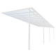 Pergola addossata regolabile - pergola in alluminio bianco 400x985cm - X-METAL