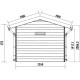 Casetta da giardino in legno composito grigio scuro da 28 mm con telaio antracite 4,77 m² PREMIUM - Woodlife Garden