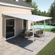 Pergola addossata regolabile - pergola in alluminio laccato bianco 400x492cm - X-METAL