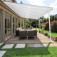 Pergola addossata regolabile - pergola in alluminio bianco 400x801cm - X-METAL
