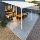 Pergola addossata regolabile - pergola in alluminio laccato bianco 400x618cm - X-METAL