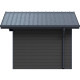 Casetta da giardino in legno composito grigio chiaro da 28 mm 10,71 m² PREMIUM - Woodlife Garden