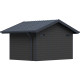 Casetta da giardino in legno composito grigio chiaro da 28 mm 10,71 m² PREMIUM - Woodlife Garden