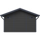 Casetta da giardino in legno composito grigio chiaro da 28 mm 10,71 m² PREMIUM - Woodlife Garden