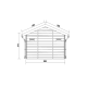 Casetta da giardino in legno composito grigio chiaro da 28 mm 10,71 m² PREMIUM - Woodlife Garden