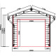 Casetta da giardino + terrazza in legno composito grigio scuro da 28 mm e telaio antracite 15 m² PREMIUM - Woodlife Garden