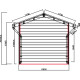 Casetta da giardino + terrazza in legno composito grigio scuro da 28 mm e telaio antracite 15 m² PREMIUM - Woodlife Garden