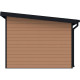 Casetta da giardino + terrazza con tetto monofalda in legno composito 28 mm effetto legno 15 m² PREMIUM - Woodlife Garden