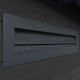 Casetta da giardino in legno composito grigio scuro da 28 mm con telaio antracite 14,75 m² PREMIUM - Woodlife Garden