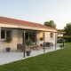 Pergola addossata regolabile - copertura in alluminio 3,05x6,18m X-METAL