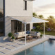 Pergola regolabile in alluminio laccata bianco 3,75x2,55m X-METAL