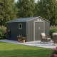 Casetta in lamiera 13m² PLUS antracite + set di montaggio X-METAL