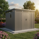 Casetta da giardino in acciaio zincato Kosto 8,64m² + kit di ancoraggio - X-Metal
