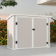 Box da giardino in resina - copri-pattumiera beige 1,79m² JOBU
