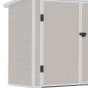 Box da giardino in resina - copri-pattumiera beige 1,79m² JOBU