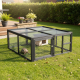 Recinto per tartarughe in legno termotrattato FSC 120x110x50cm + rifugio - Shelty Pet