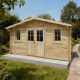 Casetta in legno massello 16m² PLUS - listoni 28mm Gardy Shelter