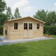 Casetta in legno massello 16m² PLUS - listoni 28mm Gardy Shelter