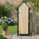 Armadio da giardino in legno termotrattato e laccato FSC 77x54x179 cm con ripiani - Arbor