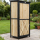 Armadio da giardino in legno termotrattato e laccato FSC 69x52x142cm - Arbor