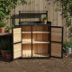 Tavolo di preparazione con contenitore in legno FSC termotrattato 87x45x120 cm - Arbor