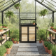 Tavolo di preparazione con contenitore in legno FSC termotrattato 87x45x120 cm - Arbor