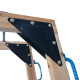 Parco giochi in legno termotrattato BUFFALO con 2 altalene, 1 trapezio e 1 scivolo - Abracadaprout