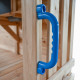 Parco giochi in legno termotrattato BUFFALO con 2 altalene, 1 trapezio e 1 scivolo - Abracadaprout