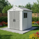 Casetta da giardino in HDPE SunLife beige 4,97 m² + pavimento - JOBU