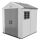 Casetta da giardino in HDPE SunLife beige 4,97 m² + pavimento - JOBU