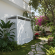 Casetta da giardino modulare coibentata 3x1m bianca - pavimento incluso - Everbox