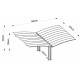 Kit di montaggio per carport Eagle con struttura a Y bianco - X-METAL