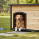 Cuccia in legno termotrattato FSC 116x76x82cm per cani di grossa taglia - Shelty Pet