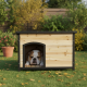 Cuccia in legno termotrattato FSC 104x66x70cm per cani di taglia media - Shelty Pet
